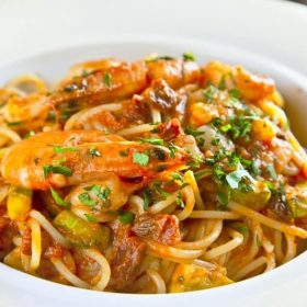 Pasta u sosu od gambora