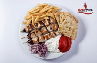 Chicken gyros portion Gyropolis Makedonska delivery