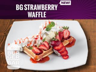 BG strawberry waffle delivery