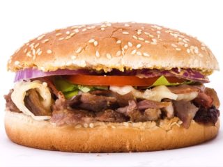 Girburger with cheese Gyropolis Makedonska delivery