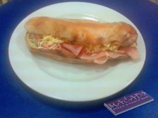 Sandwich with ham, cheese and sour cream Maćado Bele Vode delivery