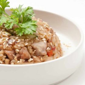 Gohan rice with chicken