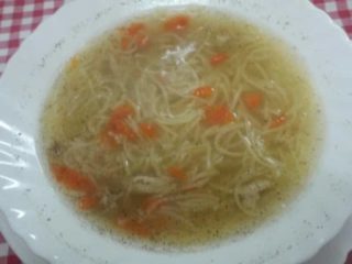 Chicken soup with homemade noodles delivery