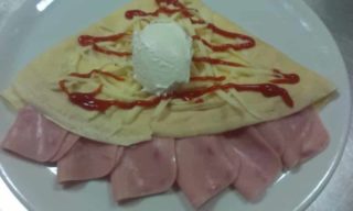 1. Pancake ham, cheese, sour cream Amos picerija delivery