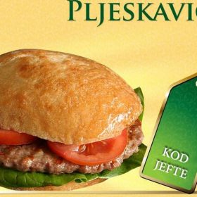 Jeftina pljeskavica 160 grama 200 rsd Jeftina pljeskavica 160 grama