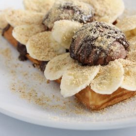 Banana split vafl