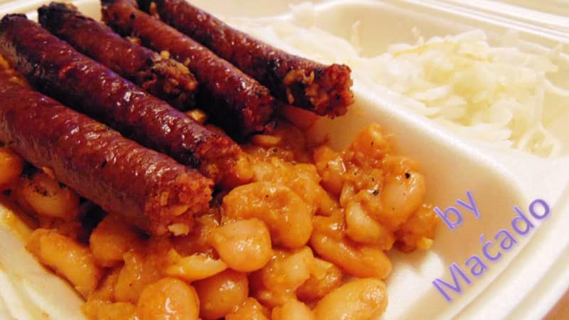 Baked beans with sausage delivery