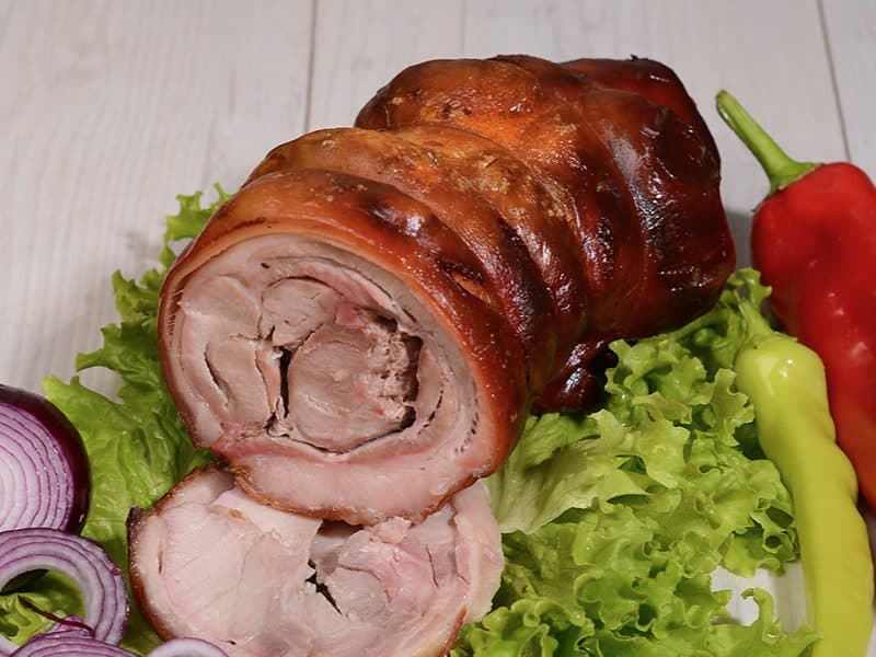 Shepherd’s rolled pork delivery