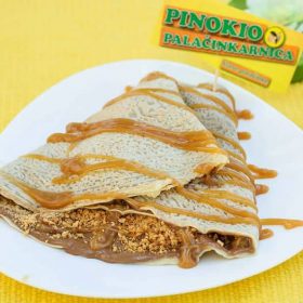 Palačinka Snickers 180 rsd Palačinka Snickers
