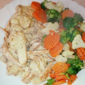 Chicken with mushroom sauce