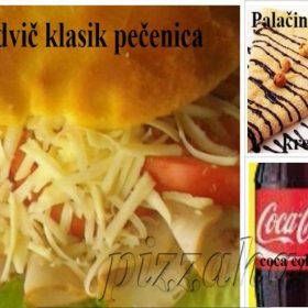 Super obrok sendvič pečenica klasik
