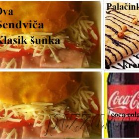 Super obrok sendvič šunka klasik za dve osobe