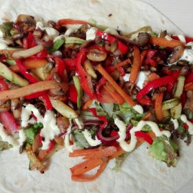 Tortilla with vegetables