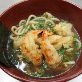 Ebi tempura udon sa gamborima