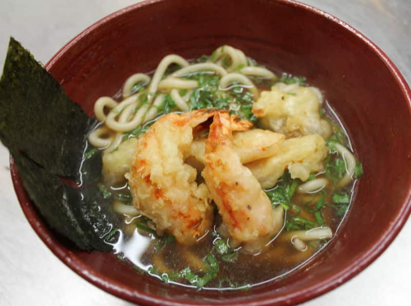 Ebi tempura udon with shrimp delivery