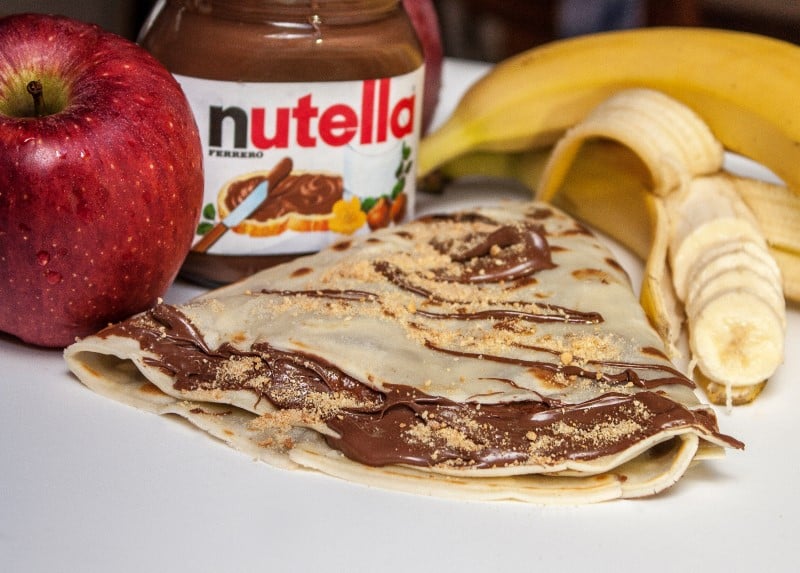 Crepe with nutella and banana delivery