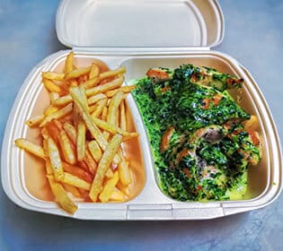 Chicken with spinach delivery