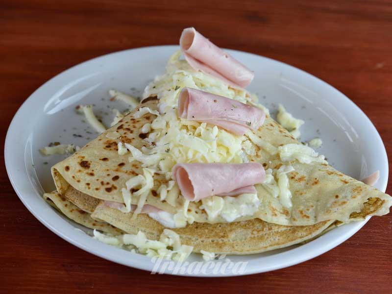 1. Crepe with ham, cheese and sour cream delivery