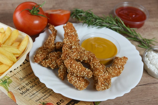 Fried sticks with sesame delivery