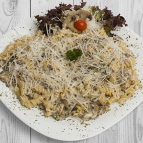 Pasta Crema e funghi delivery