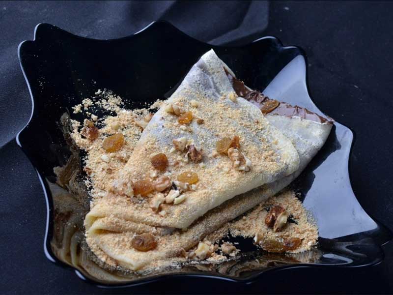 Pancake with eurocrem delivery