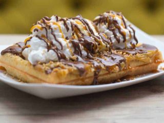 Snickers waffles delivery