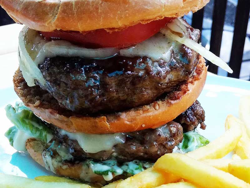 Double burger delivery