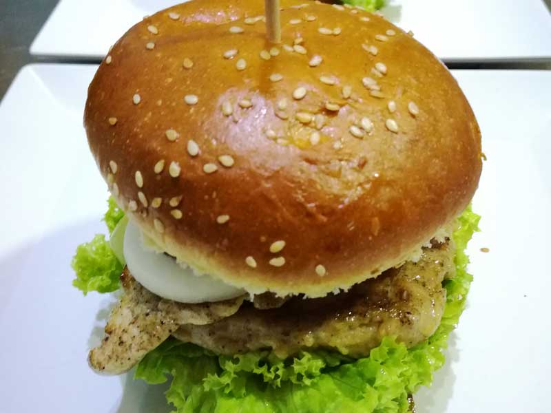Chicken burger delivery