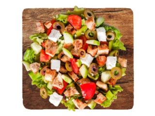 Greek salad with chicken Food and Drinks delivery