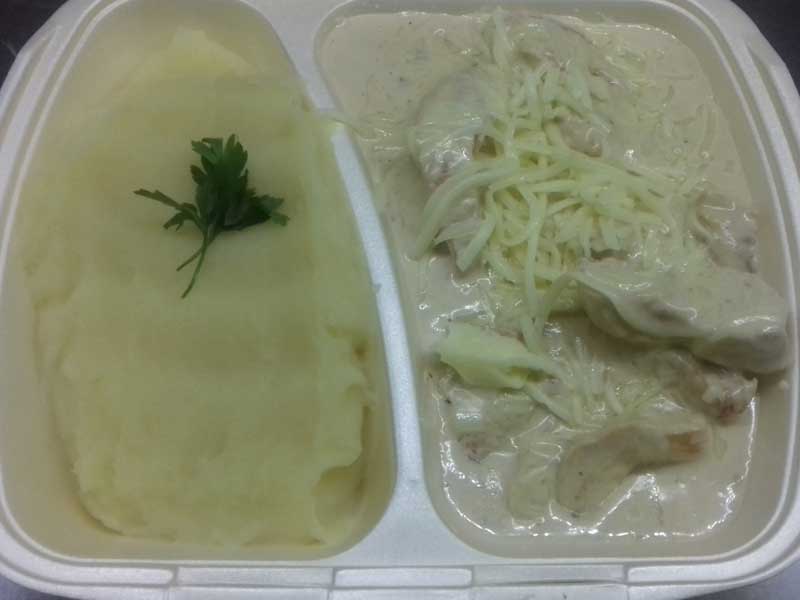 Chicken with four kinds of cheese - meal delivery