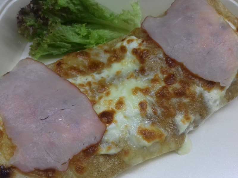 Baked pancake pecenica, cheese, sour cream delivery