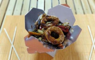Fried squids with vegetables in a sauce by your choice Big Wok delivery