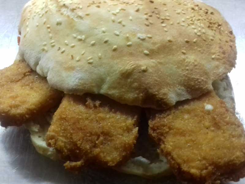 Sandwich with fried cheese delivery