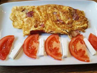 Omelet with ham delivery