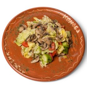 Salad with mushrooms delivery