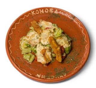 Salad with fried cheese delivery