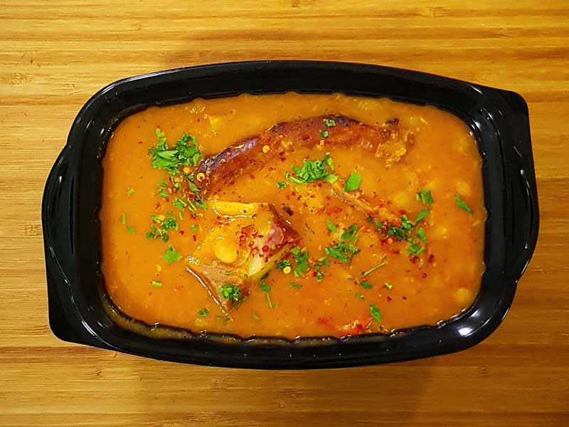 Pasulj + kupus salata + somun dostava
