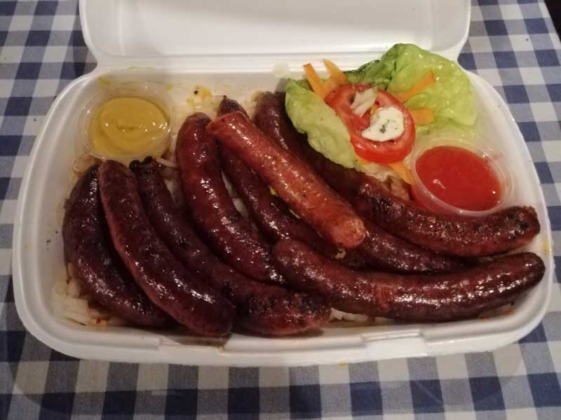 Sausage smoked delivery