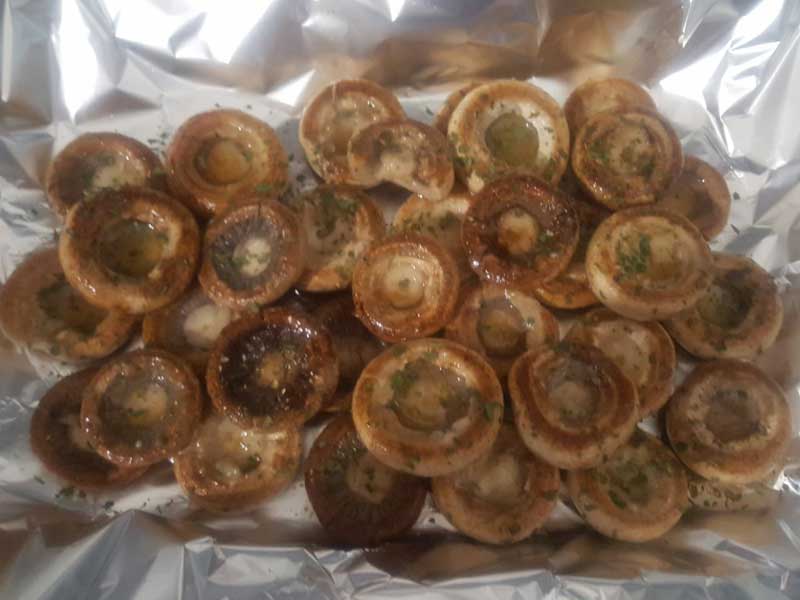 Grilled mushrooms delivery
