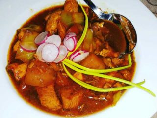 Chicken with curry delivery