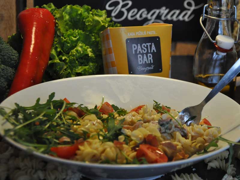 Prosciutto rocket pasta delivery