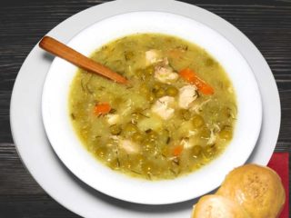 Green peas broth with chicken Salaš 011 delivery