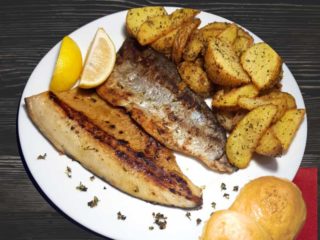 Smoked trout with salas potato Salaš 011 delivery
