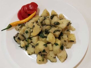 Potato spinach delivery