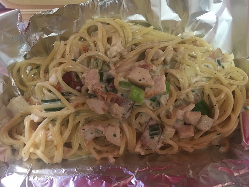 Pasta with chicken and almonds delivery