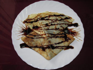 Pancakes with nutella delivery