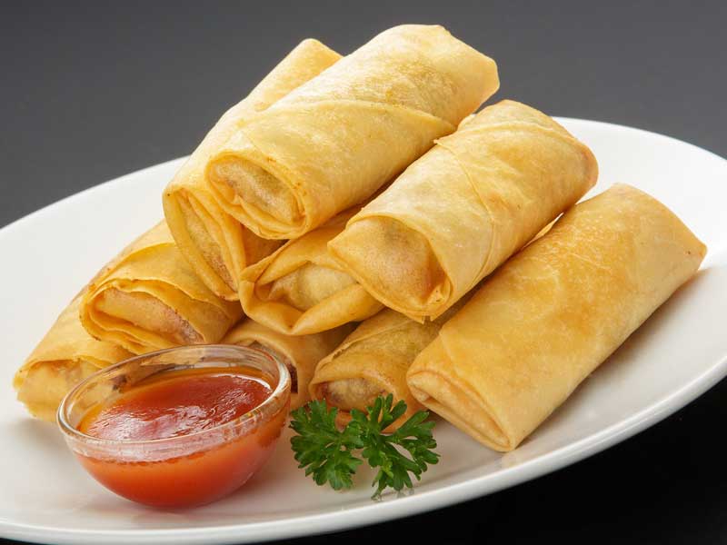 1. Spring rolls with vegetables delivery