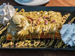 Waffle Pistachio Gelato Bar food delivery - Alideda