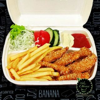 Chicken fingers in sesame delivery