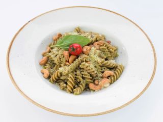 Pasta with homemade pesto sauce Fit Bar Vračar delivery